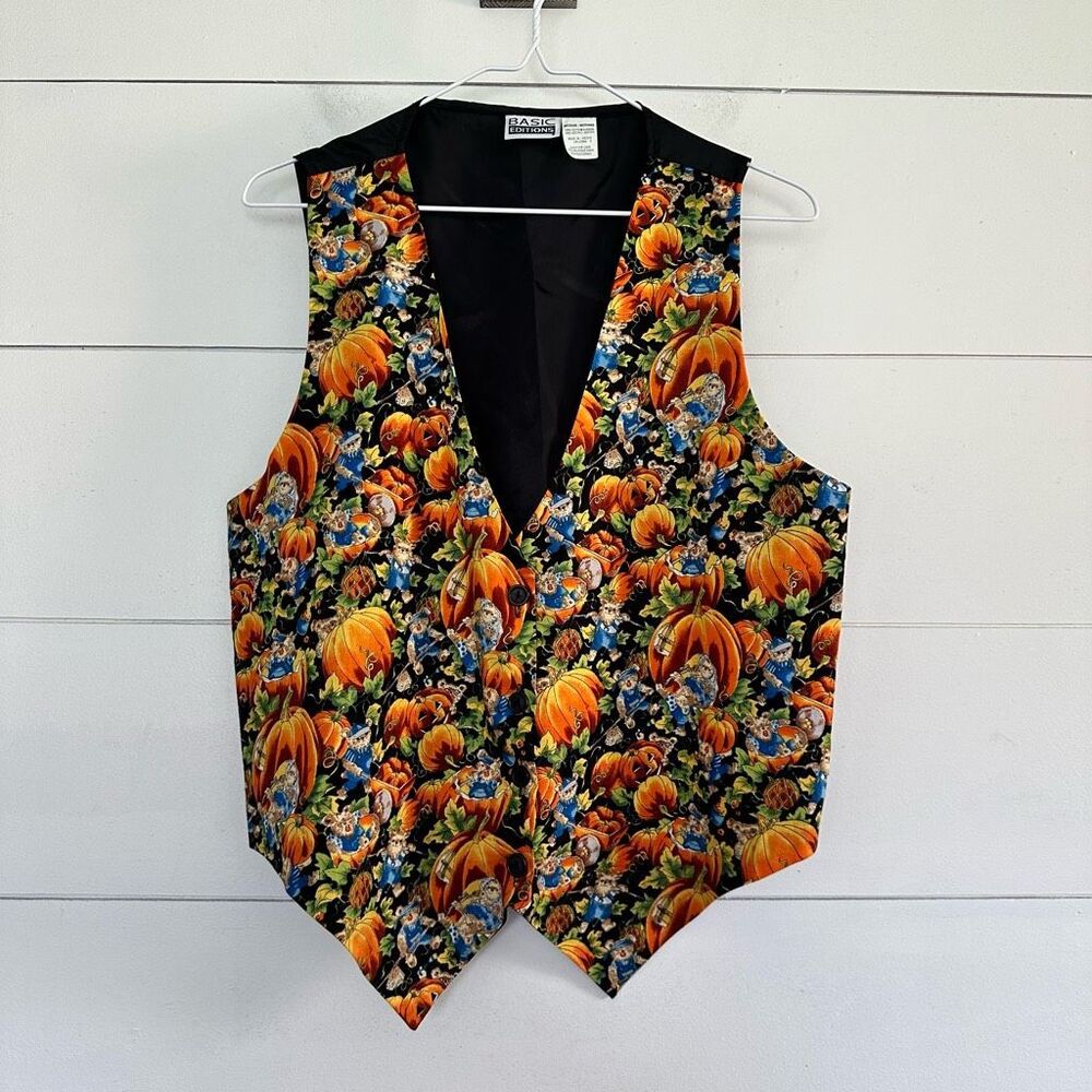 Basic Editions Women’s Medium Vintage Halloween Vest